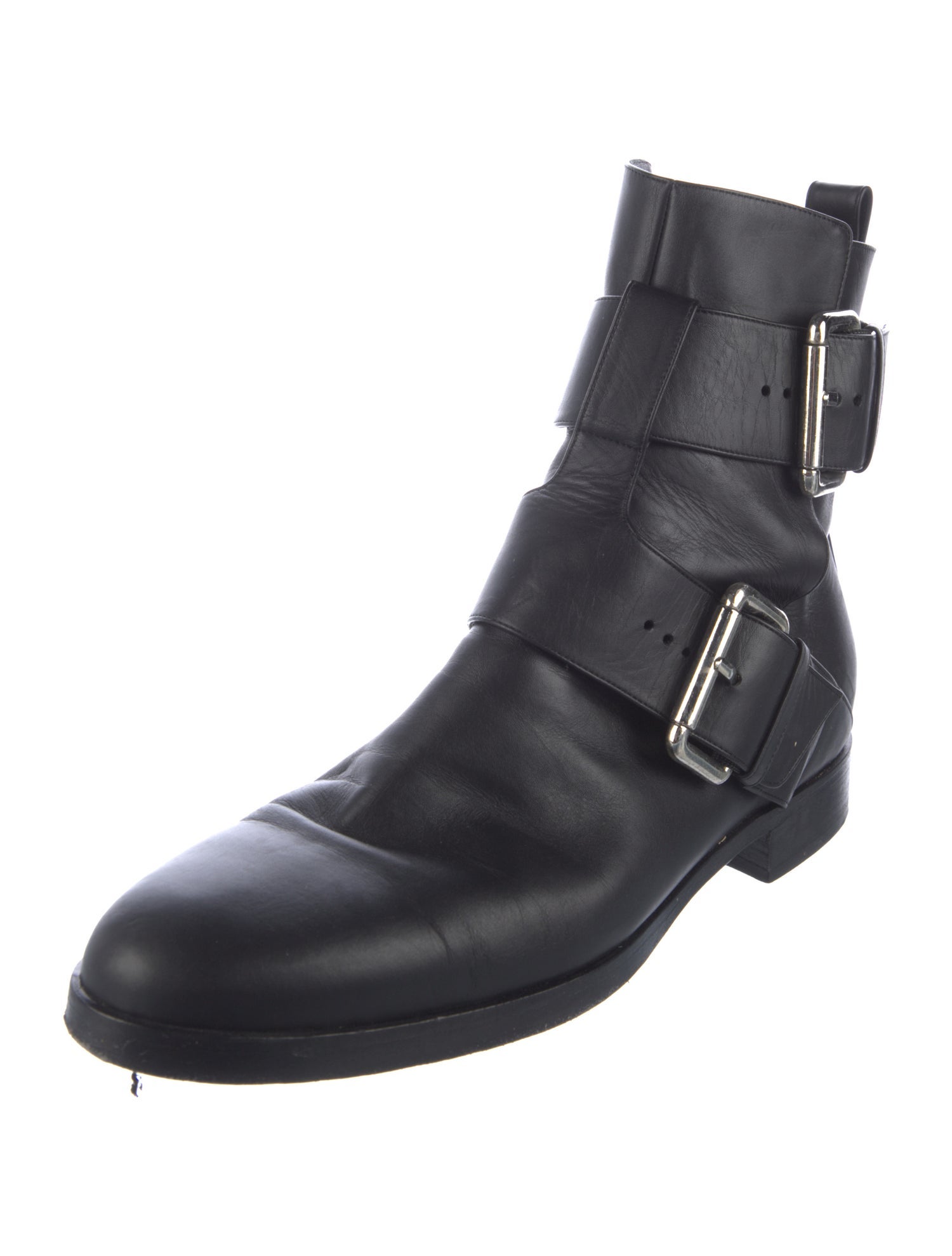 Pierre Hardy Leather Moto Boots