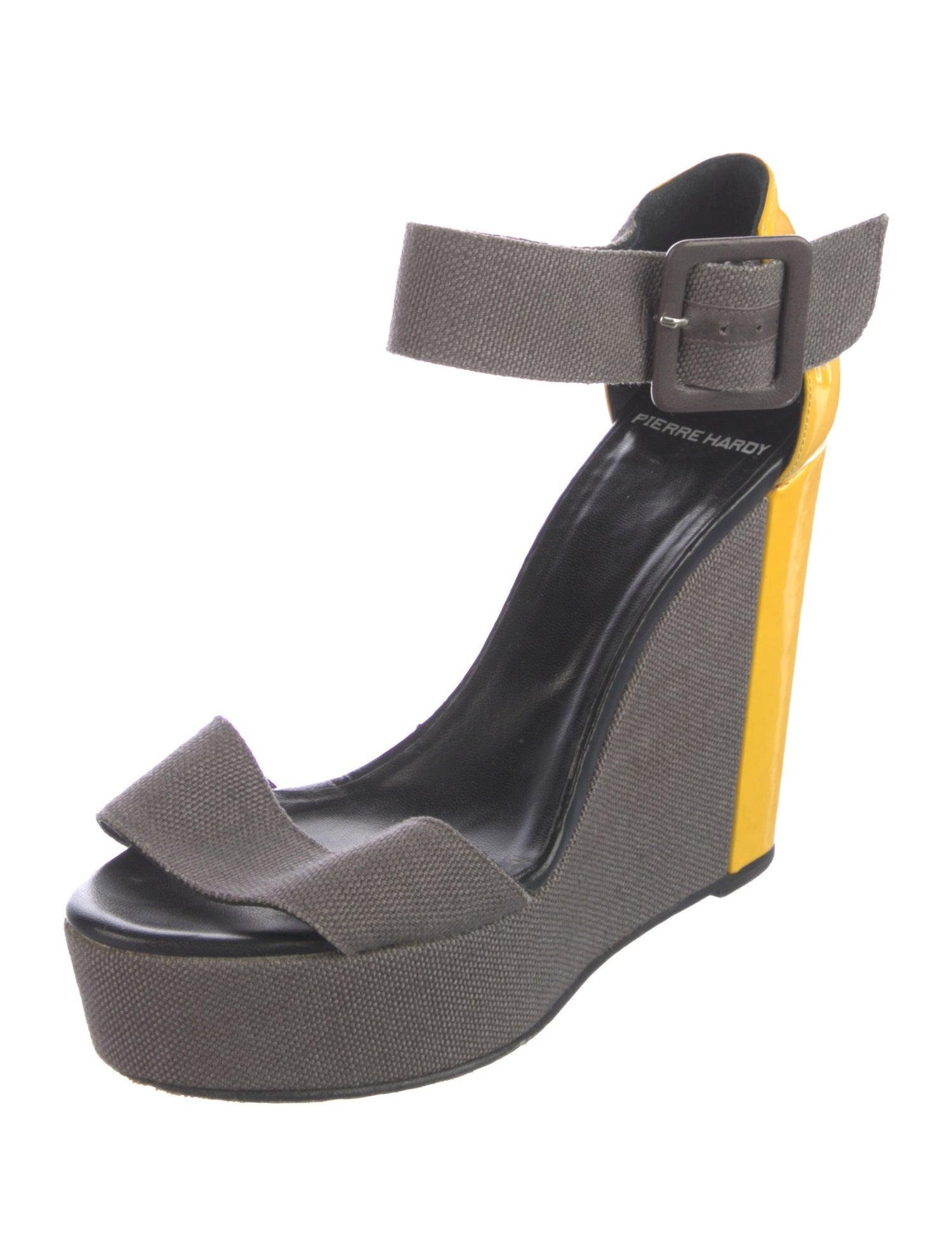 Pierre Hardy Canvas Colorblock Pattern Sandals