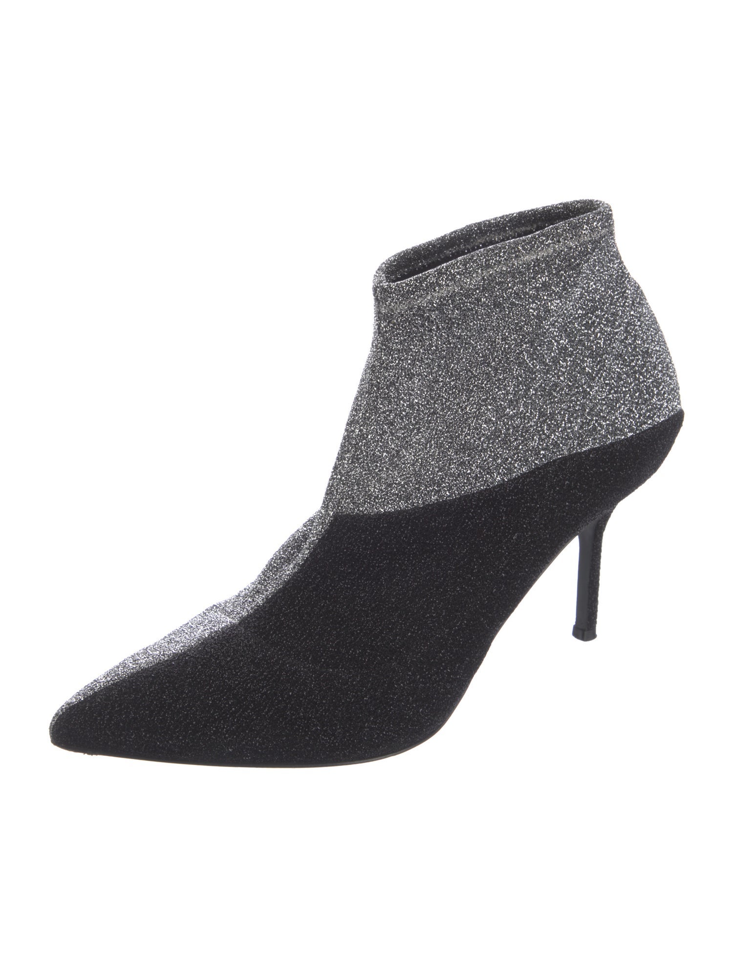 Pierre Hardy Glitter Colorblock Pattern Sock Boots