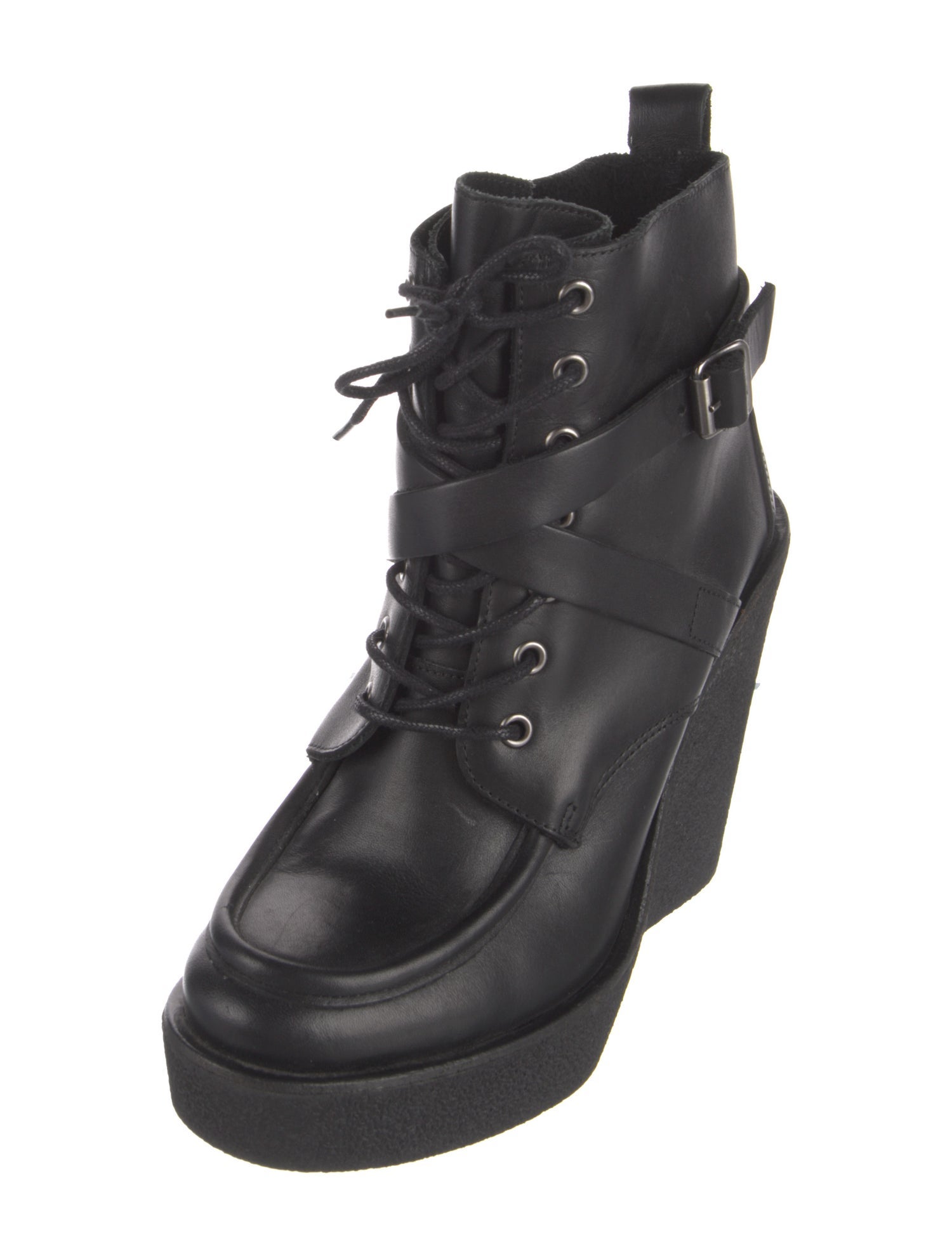 Pierre Hardy Leather Lace-Up Boots