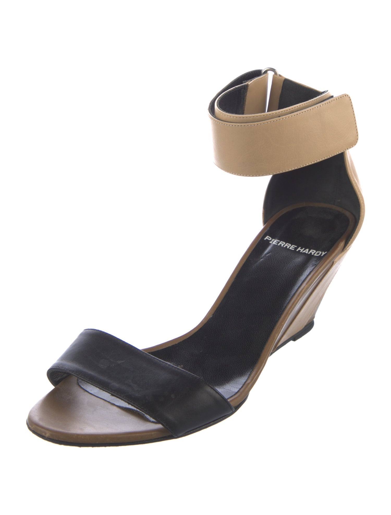 Pierre Hardy Leather Colorblock Pattern Sandals