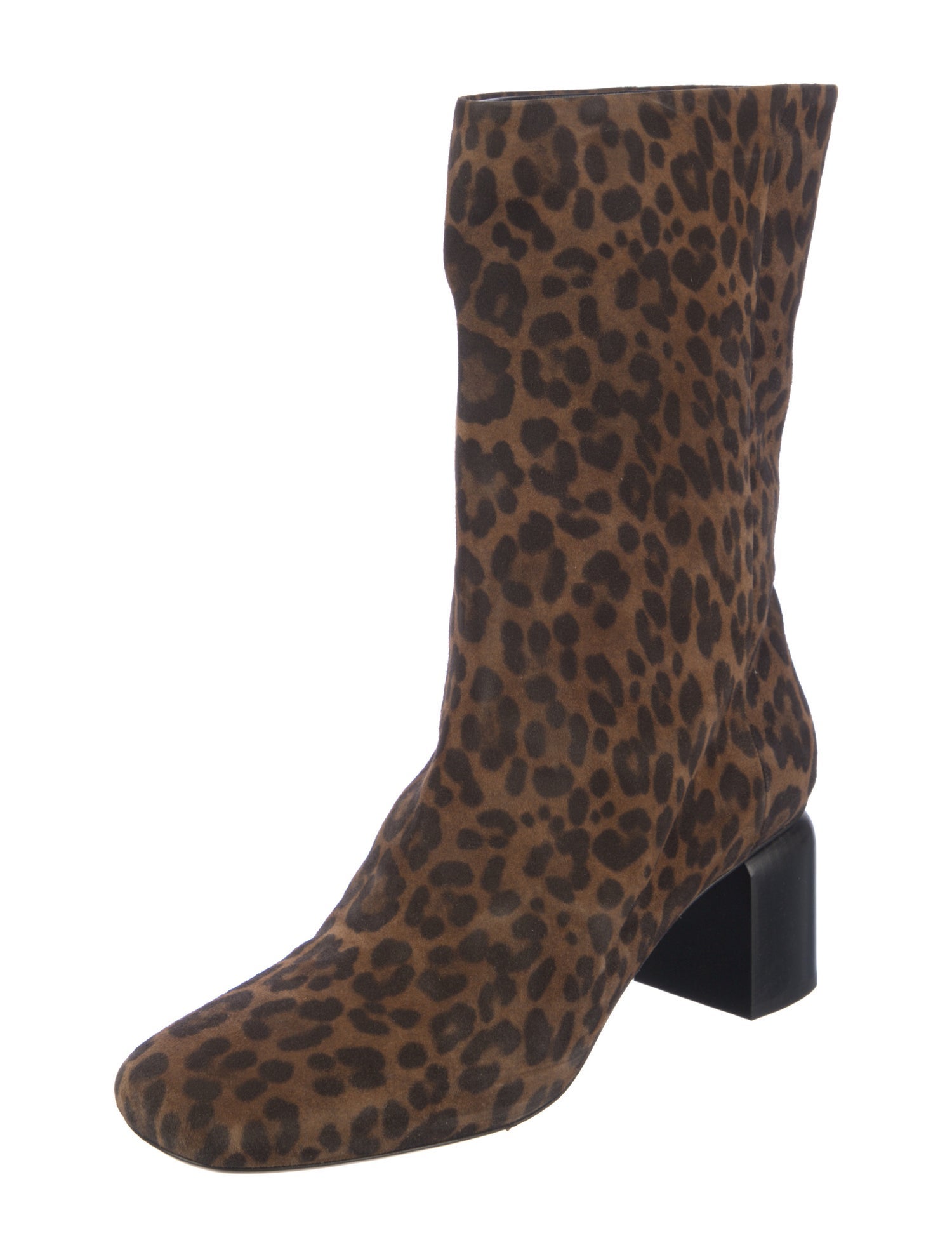 Pierre Hardy Suede Animal Print Boots