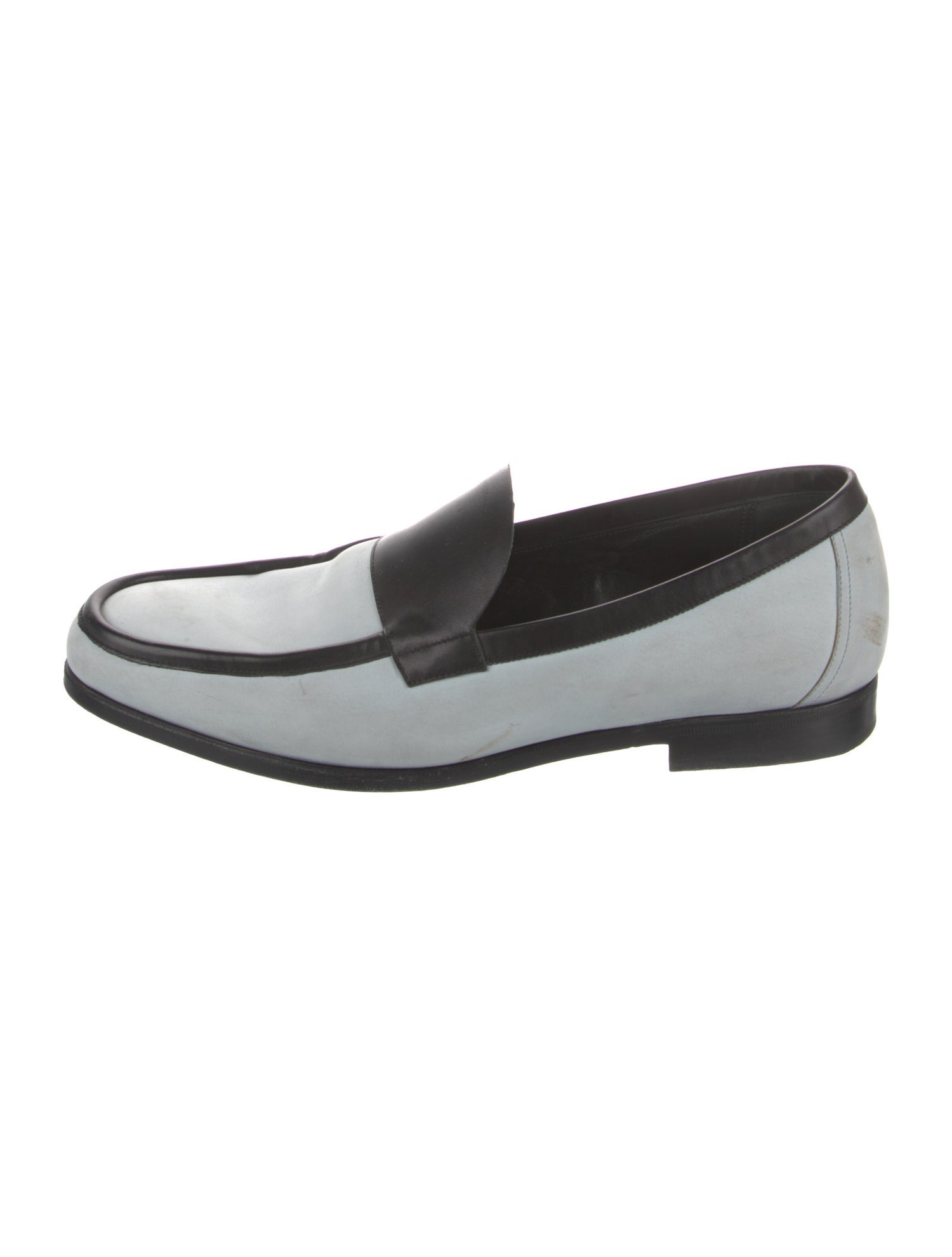 Pierre Hardy Leather Colorblock Pattern Loafers