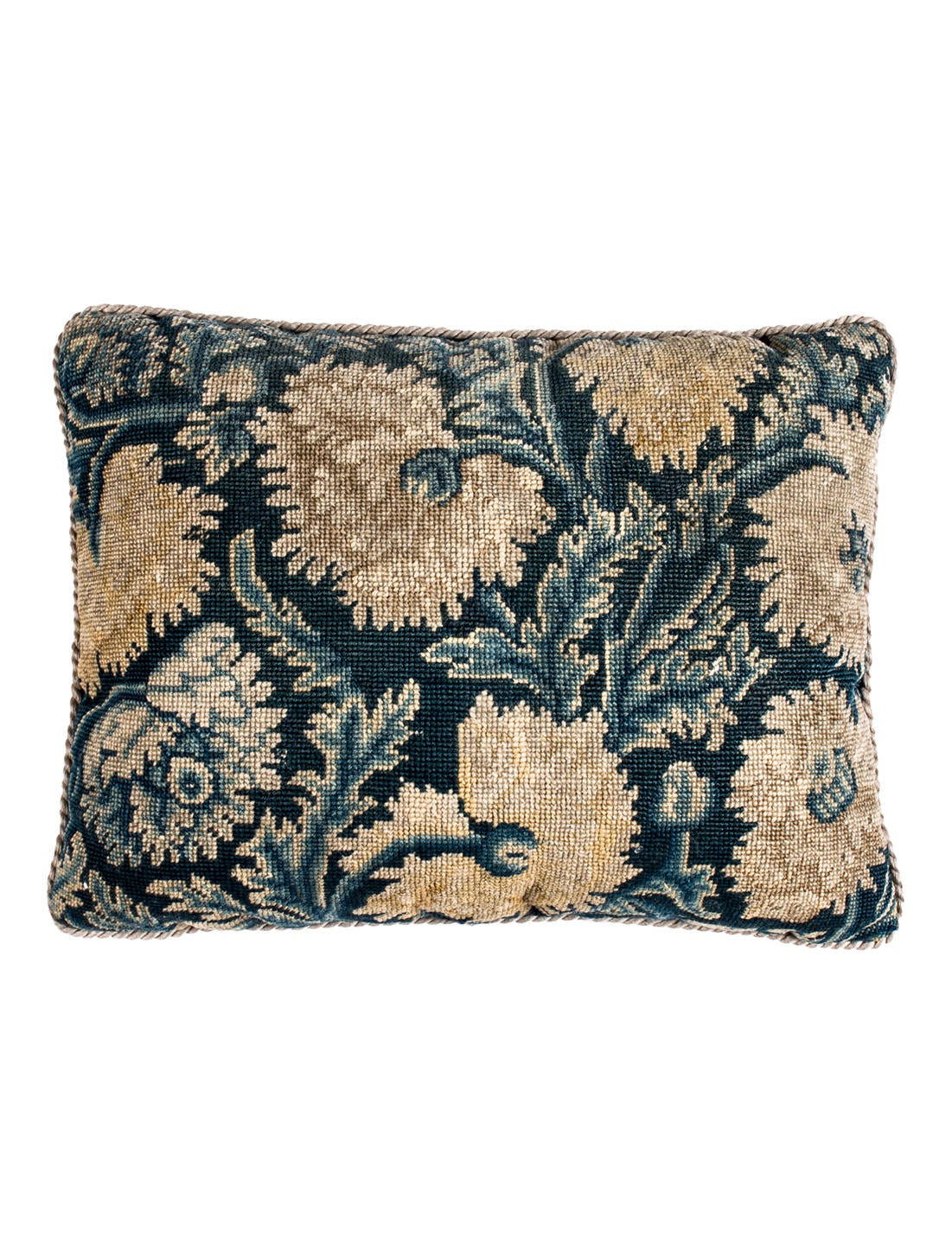 Throw Pillow Wool Needlepoint Throw Pillow w/ Tags Pillows & Throws