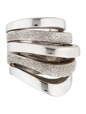 Pianegonda Sterling Silver Multi Band Ring