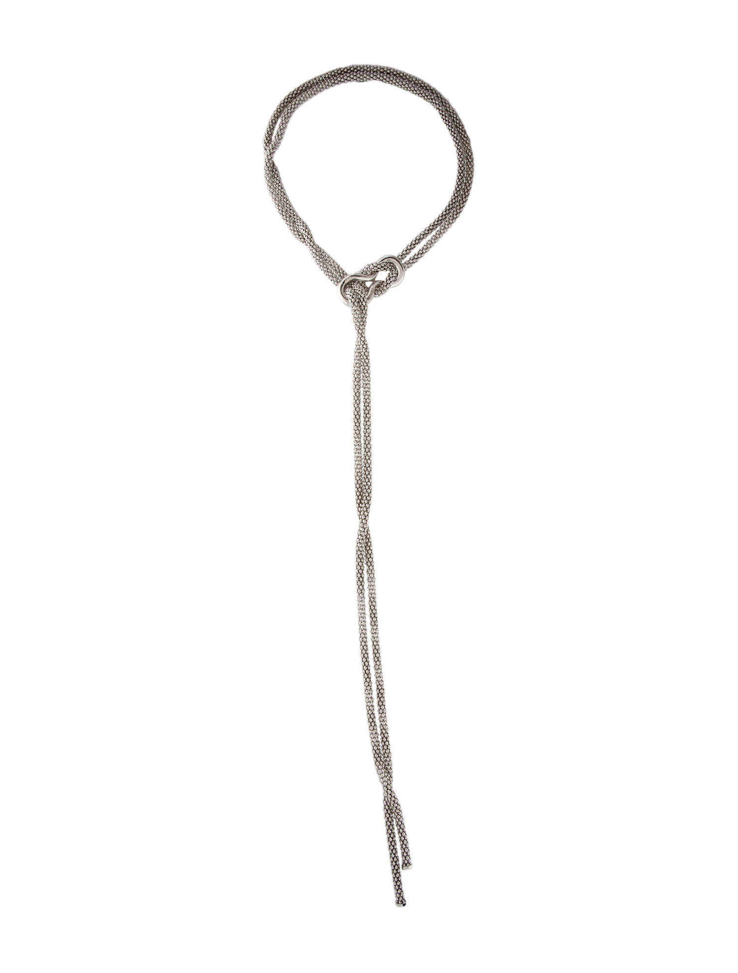 Hermès 18K Diamond Clou De Forge Lariat Necklace - 18K Rose