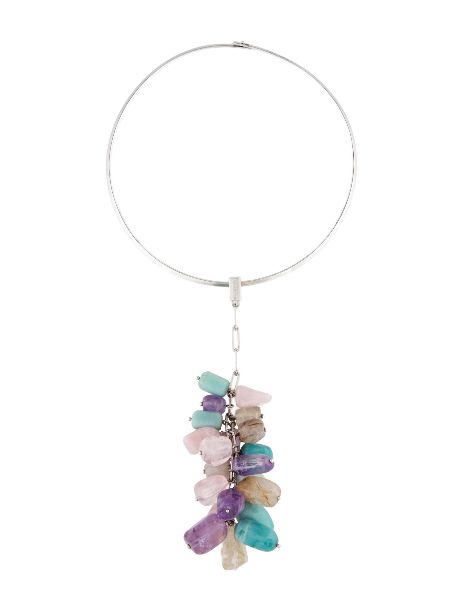 Pianegonda Multistone Drop Collar Necklace