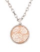 Pianegonda Two-Tone Rose Pendant Necklace