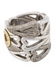 Pianegonda Two-Tone Heart Chunky Band