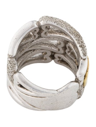 Pianegonda Two-Tone Heart Chunky Band