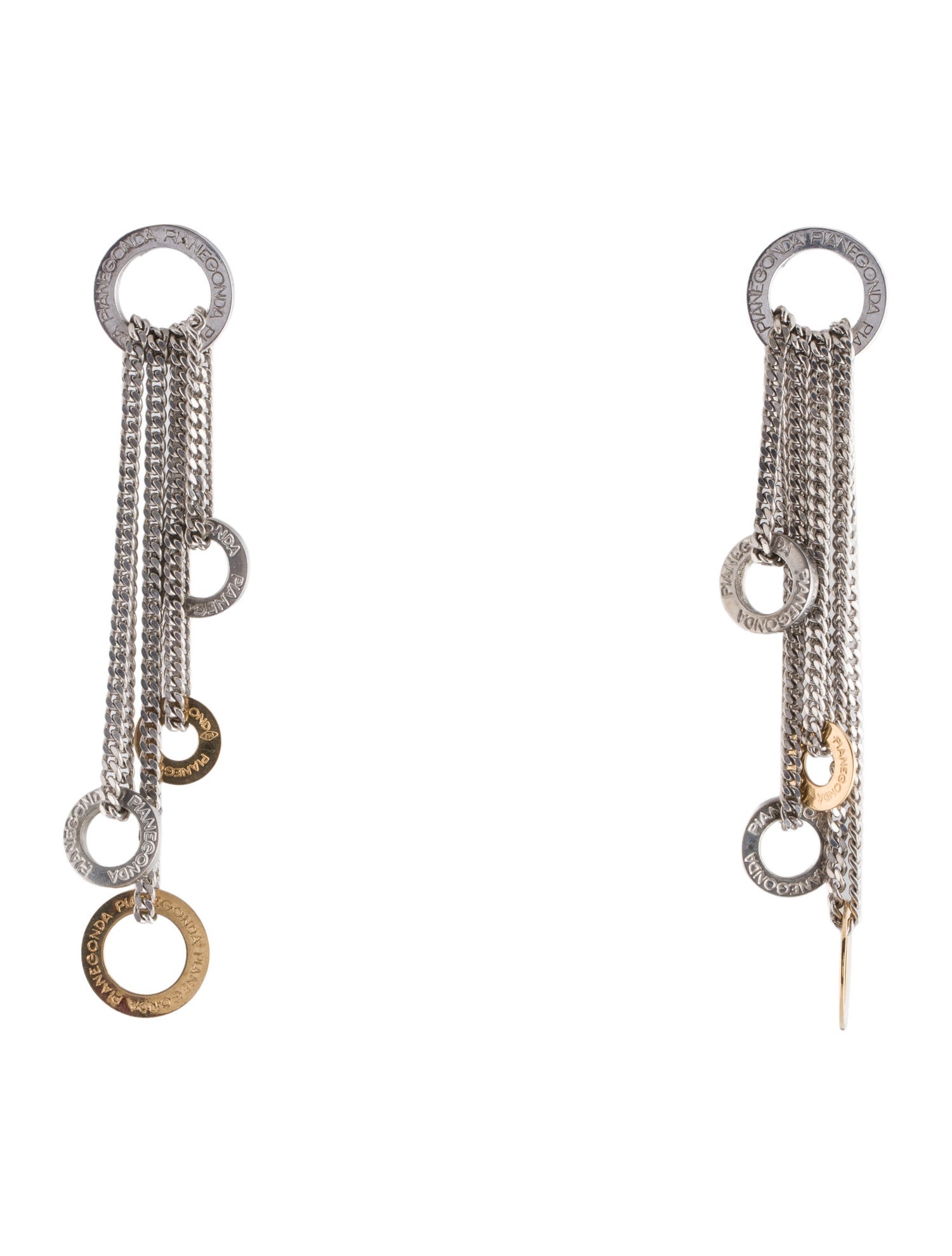 Pianegonda Two-Tone Drop Earrings