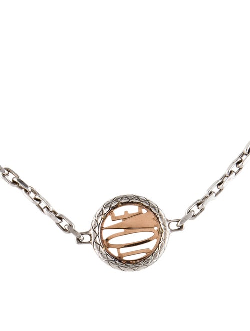 Pianegonda Two-Tone "Rose' & 'Love' Station Necklace