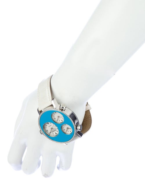 Pippo Italia Lifetime Three Timezone Diamond Watch