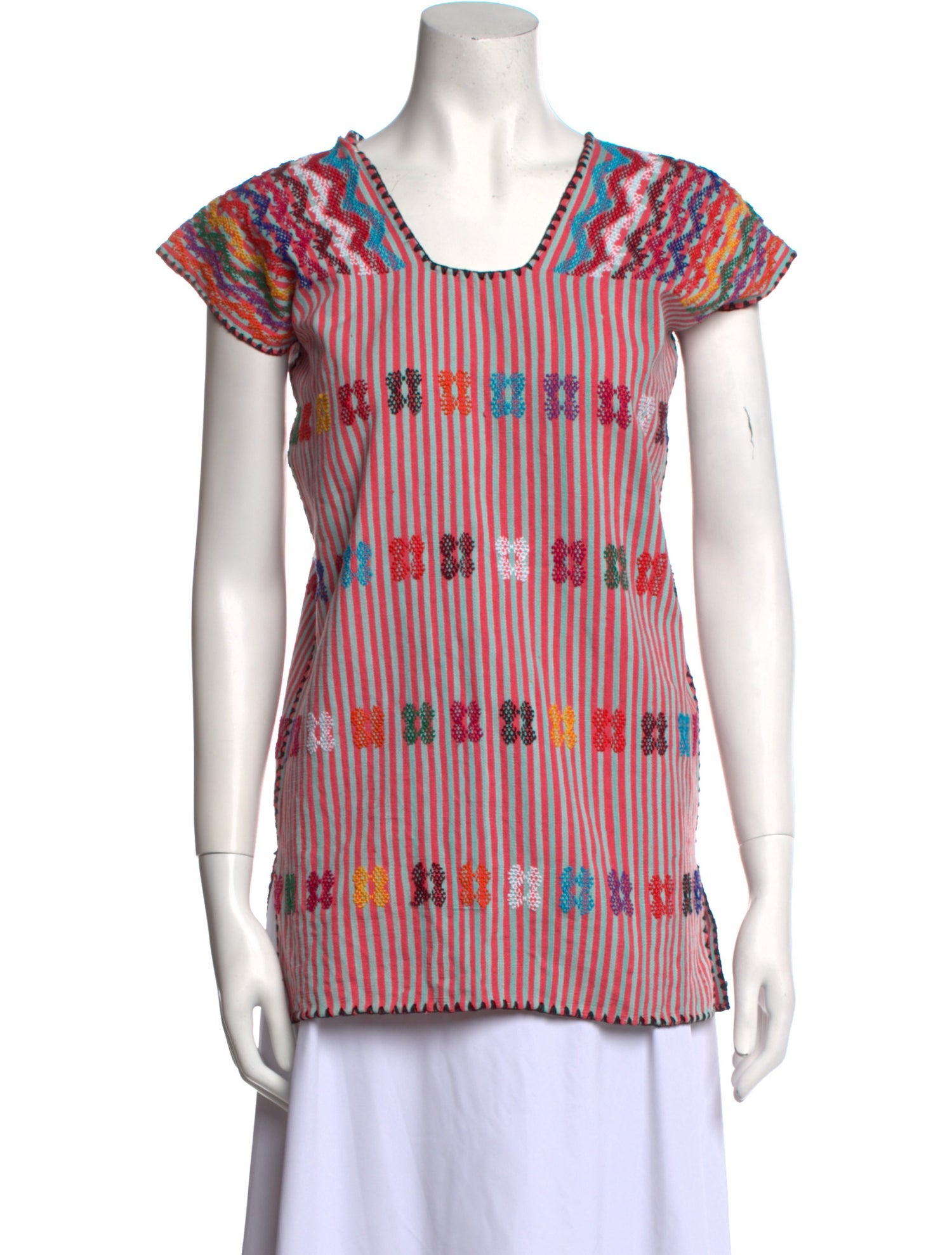 Pippa Holt Printed Square Neckline T-Shirt w/ Tags