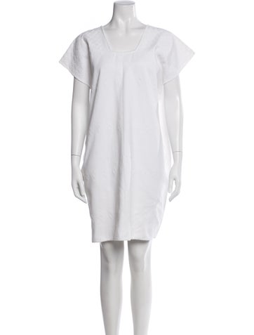 Pre-owned Pippa Holt Patterned Knee-length Dress In White