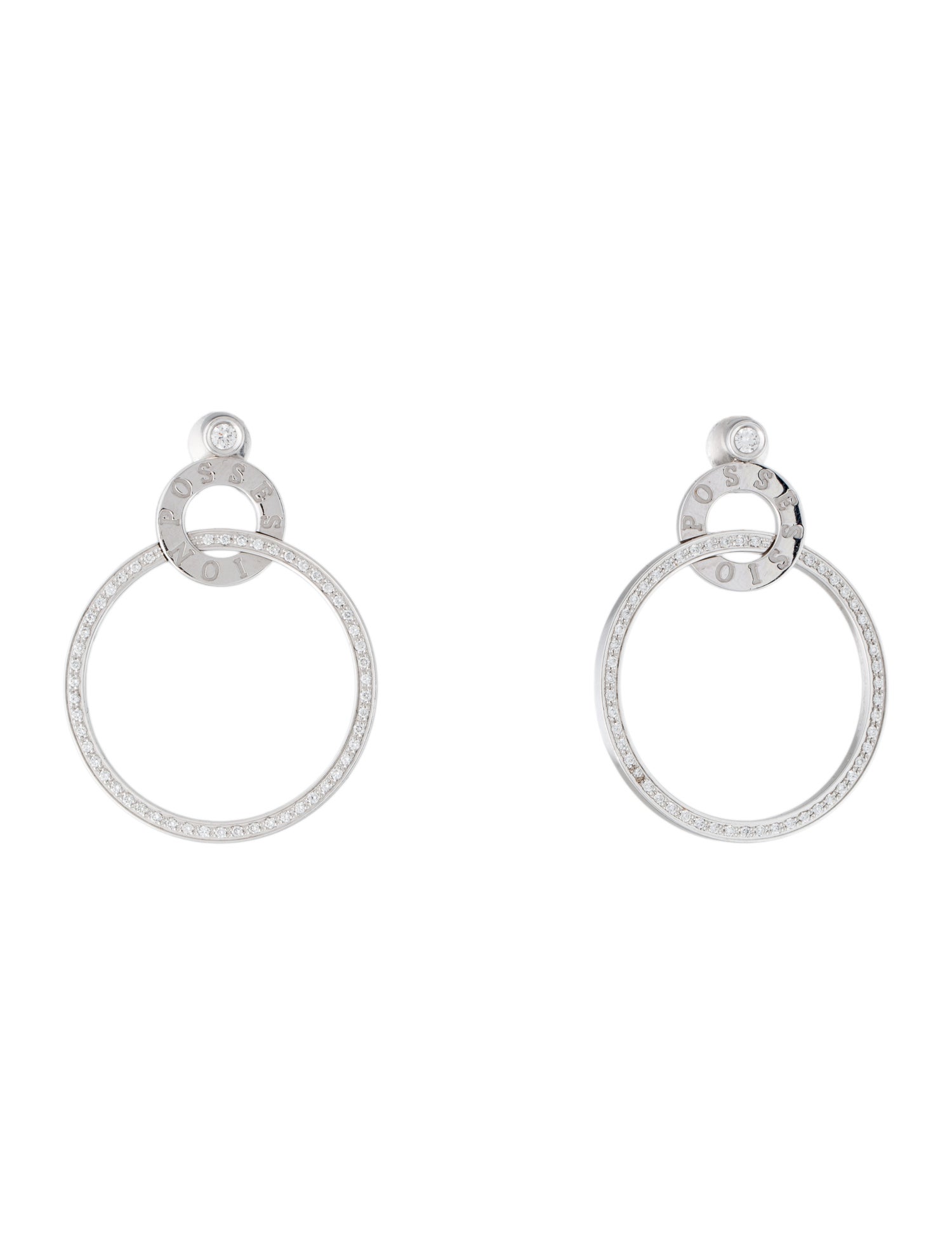 Piaget 18K Diamond Possession Drop Earrings
