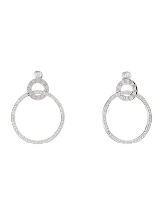 Piaget 18K Diamond Possession Drop Earrings