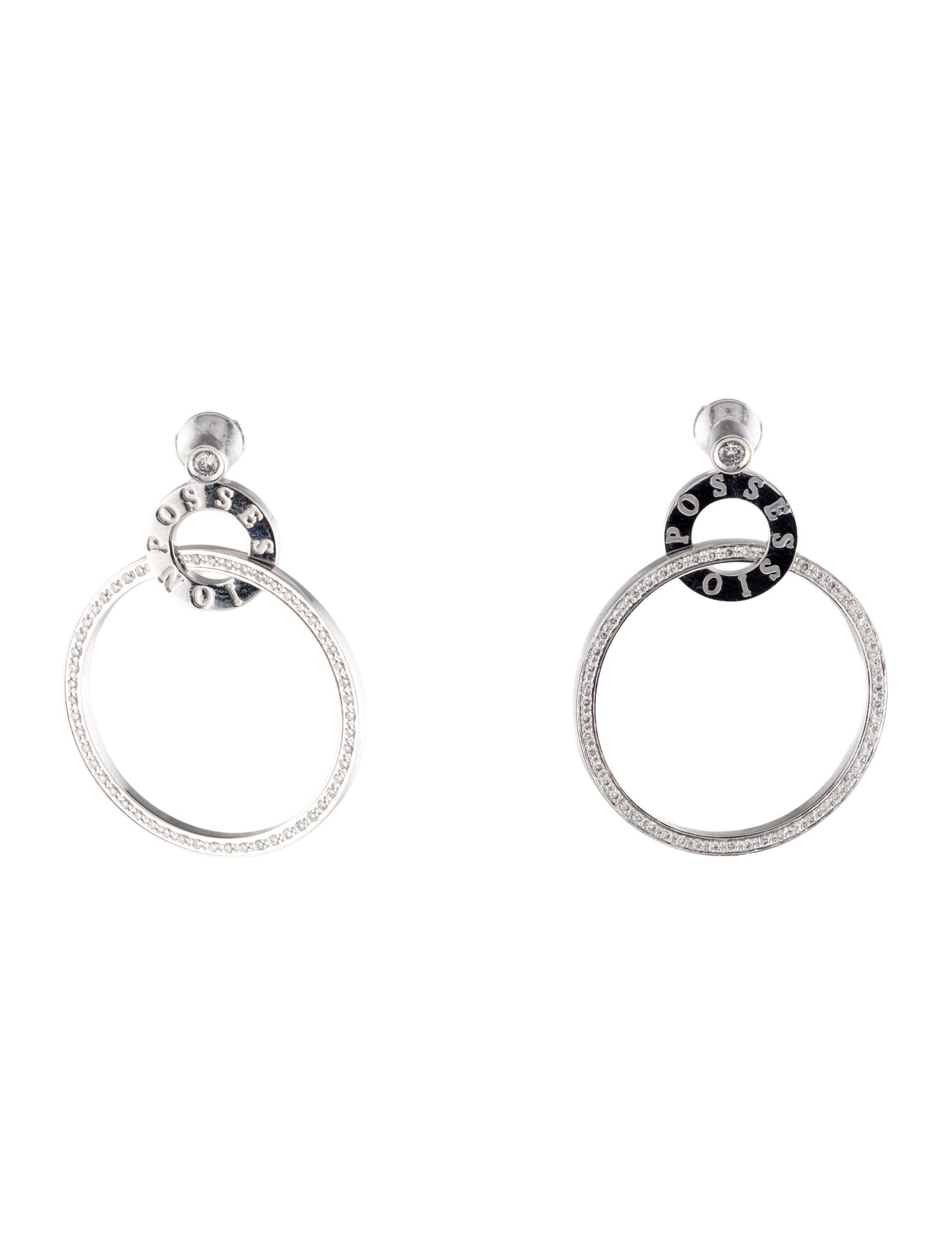 Piaget 18K Diamond Possession Drop Earrings