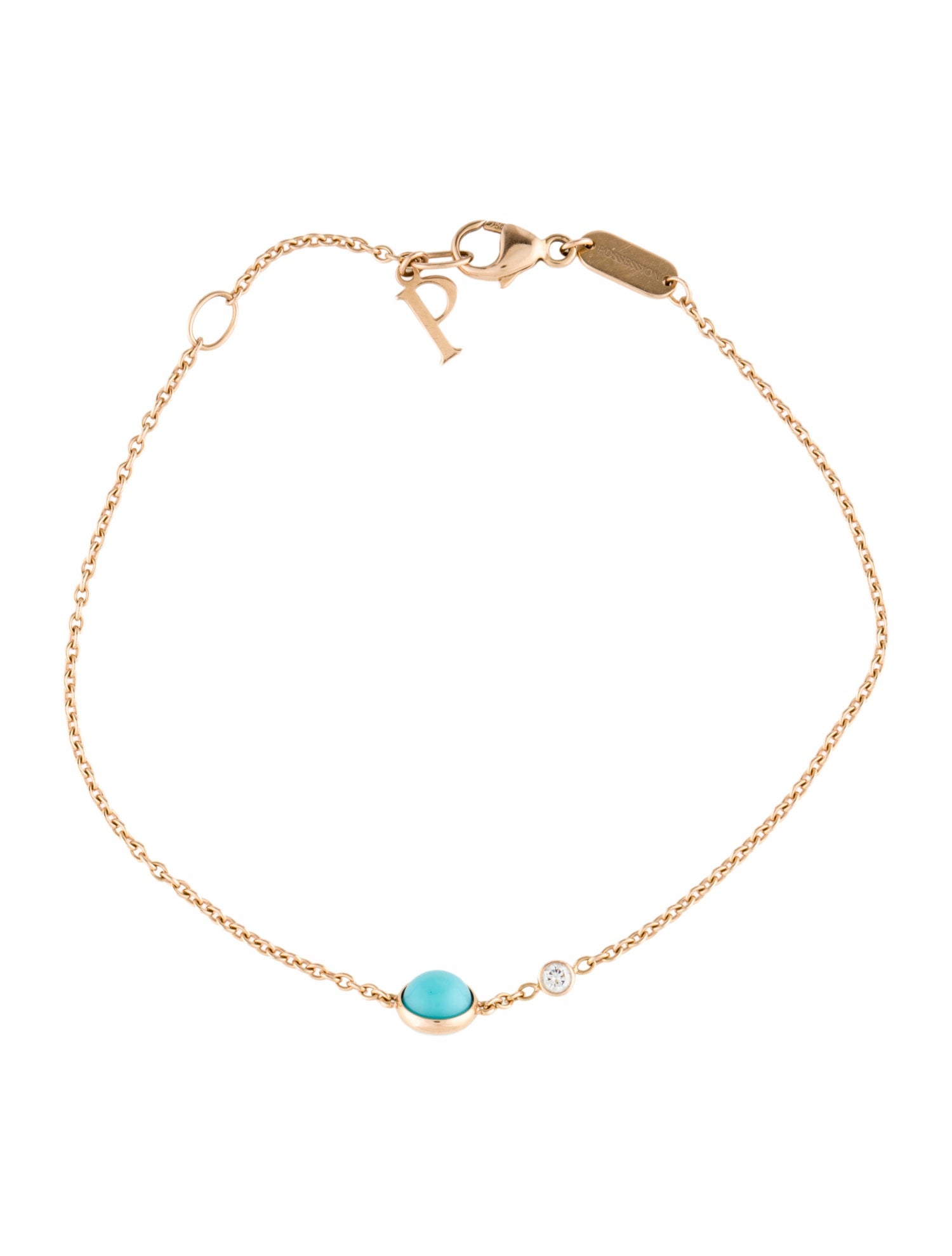 Piaget 18K Turquoise & Diamond Possession Bracelet
