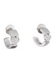 Piaget 18K Diamond Heart Huggie Earrings