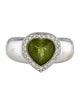 Piaget 18K Peridot & Diamond Heart Cocktail Ring