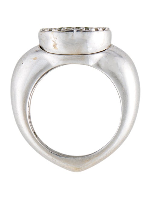 Piaget 18K Peridot & Diamond Heart Cocktail Ring