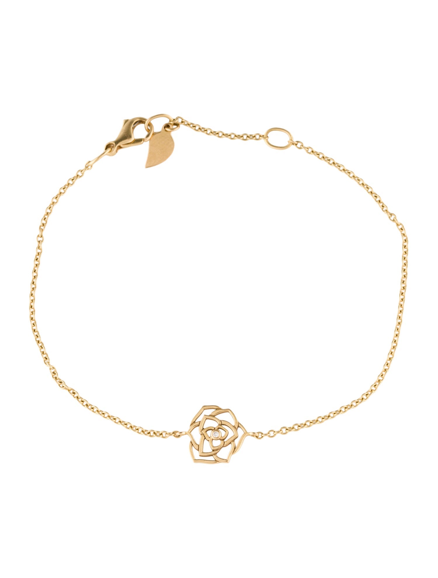 Piaget 18K Diamond Rose Link Bracelet