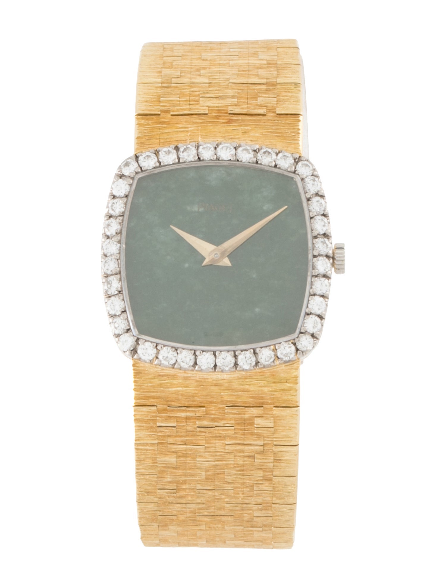 Piaget Jade Hard Stone Dial Watch