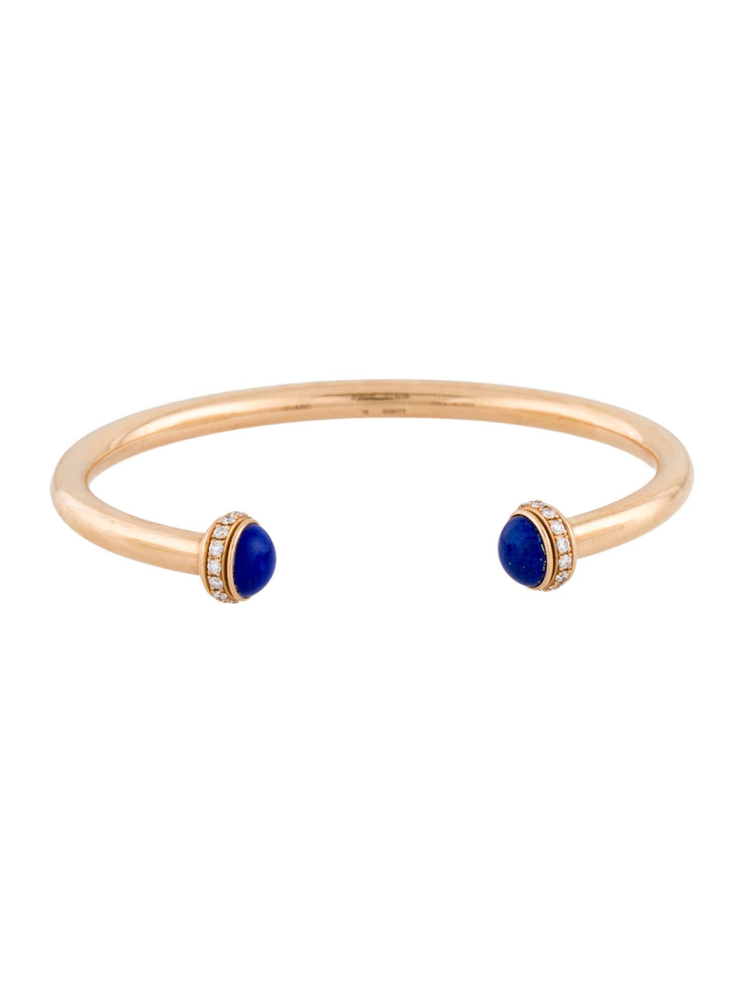 Piaget 18K Lapis Lazuli & Diamond Possession Open Bangle Bracelet