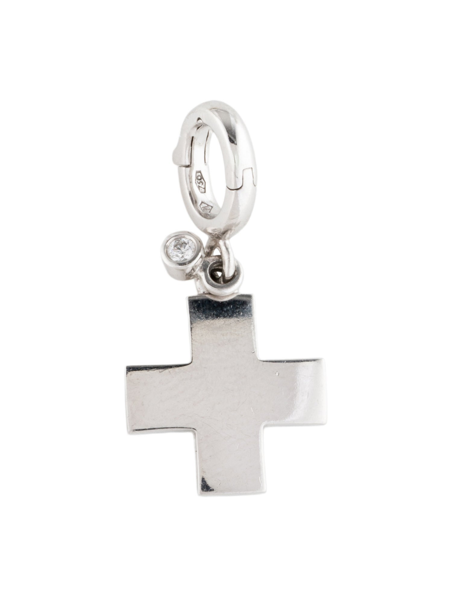 Piaget 18K Diamond Cross Pendant