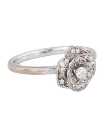 Pre-owned Piaget Diamond Rose Ring In Multi
