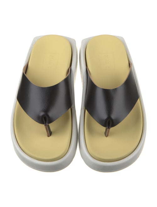 PLAN C Leather Slides