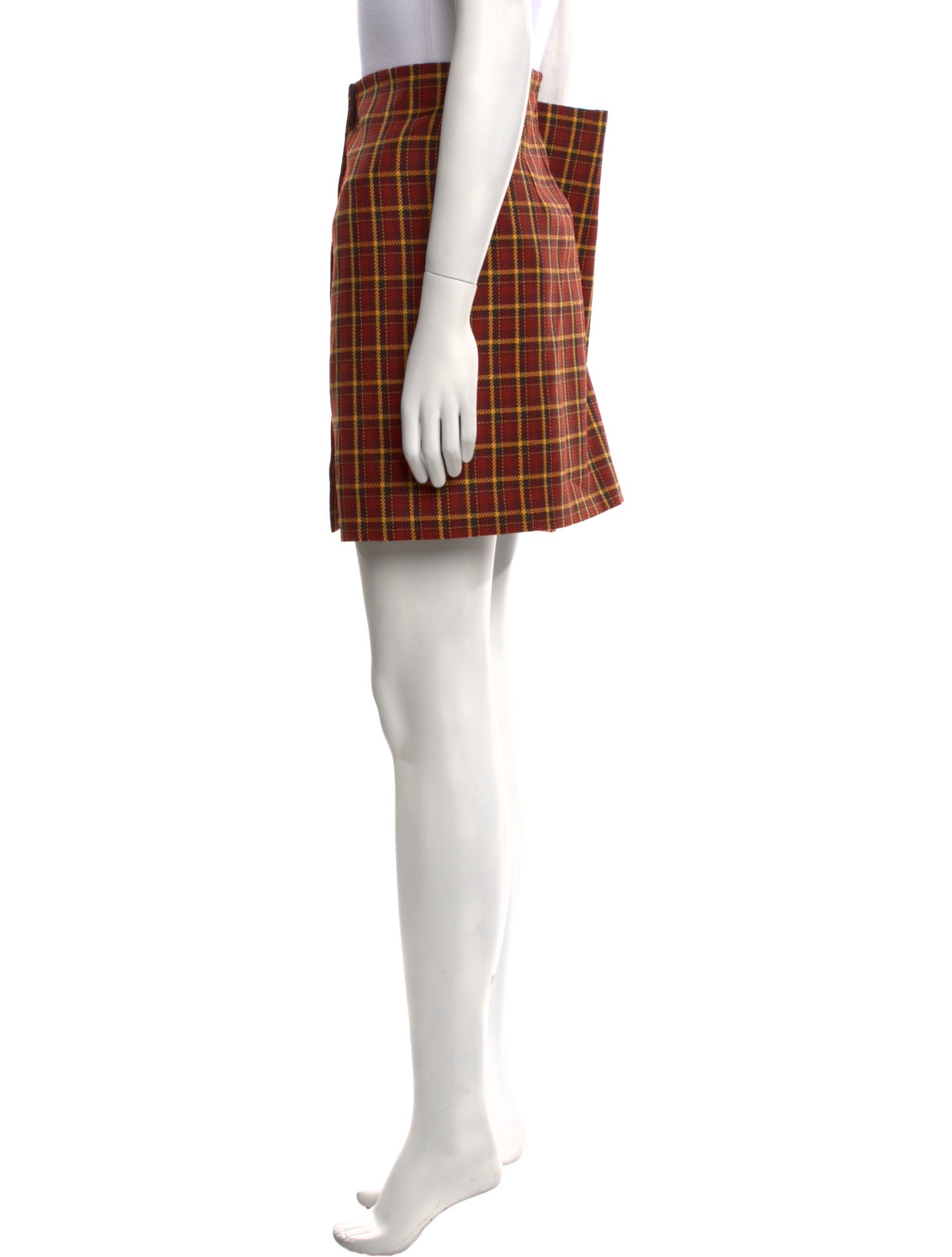PLAN C Wool Mini Skirt