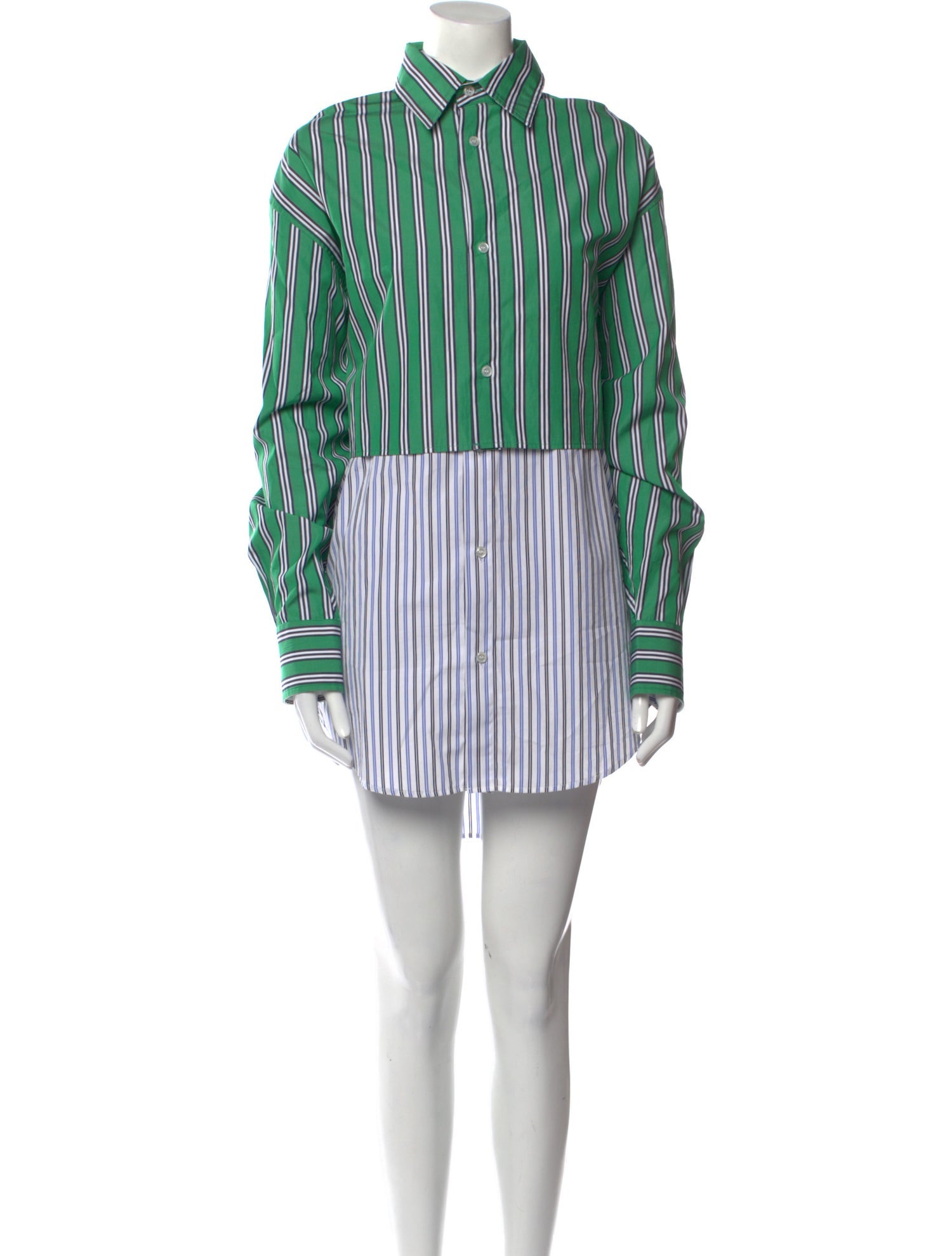 PLAN C Striped Long Sleeve Tunic