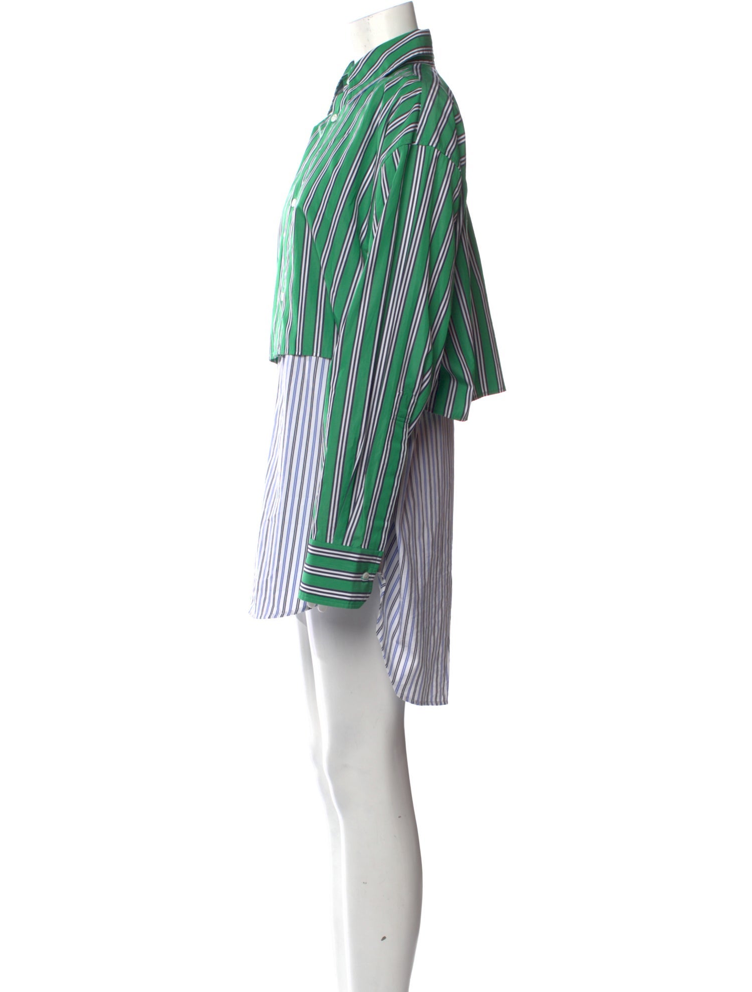 PLAN C Striped Long Sleeve Tunic