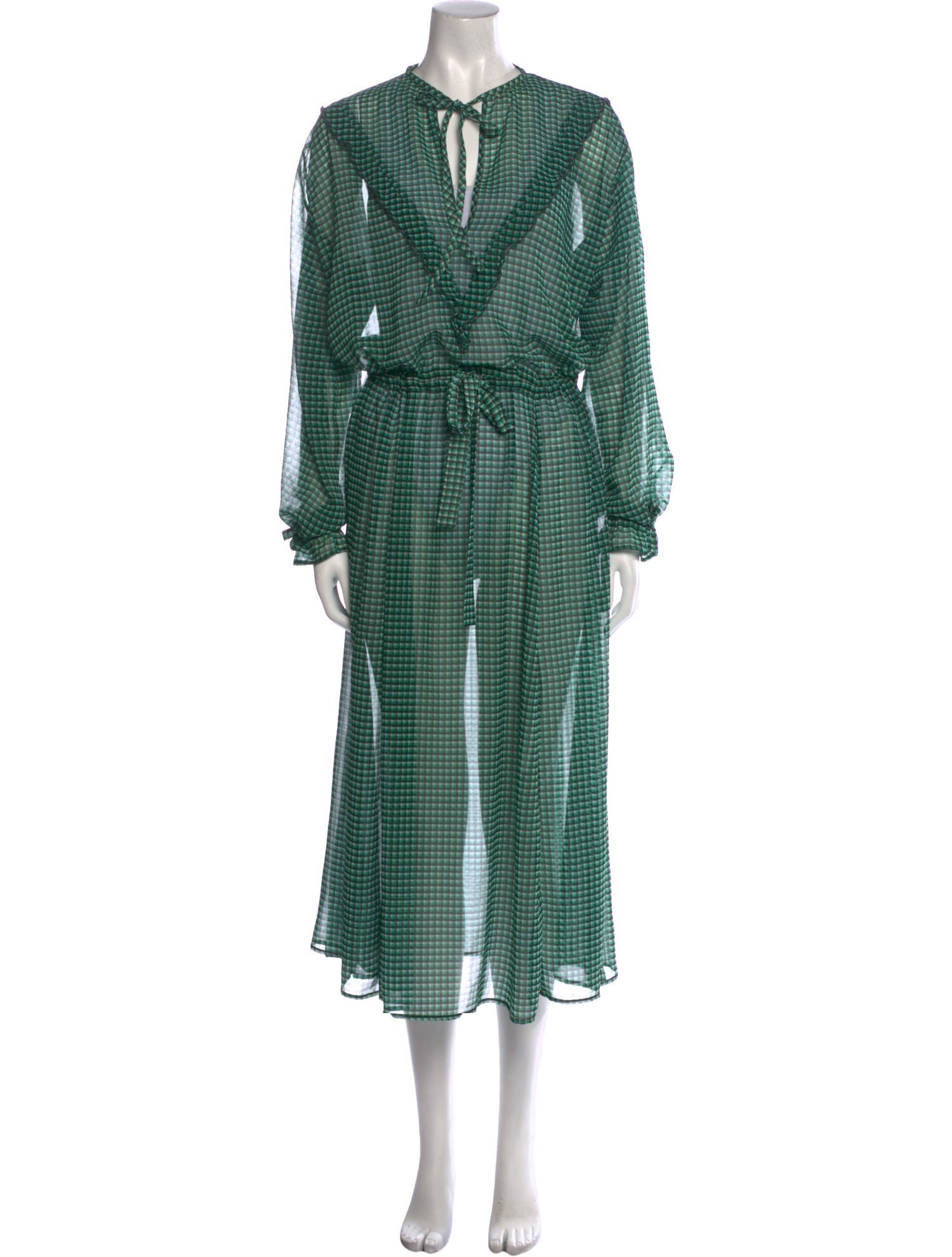 PLAN C V-Neck Long Dress