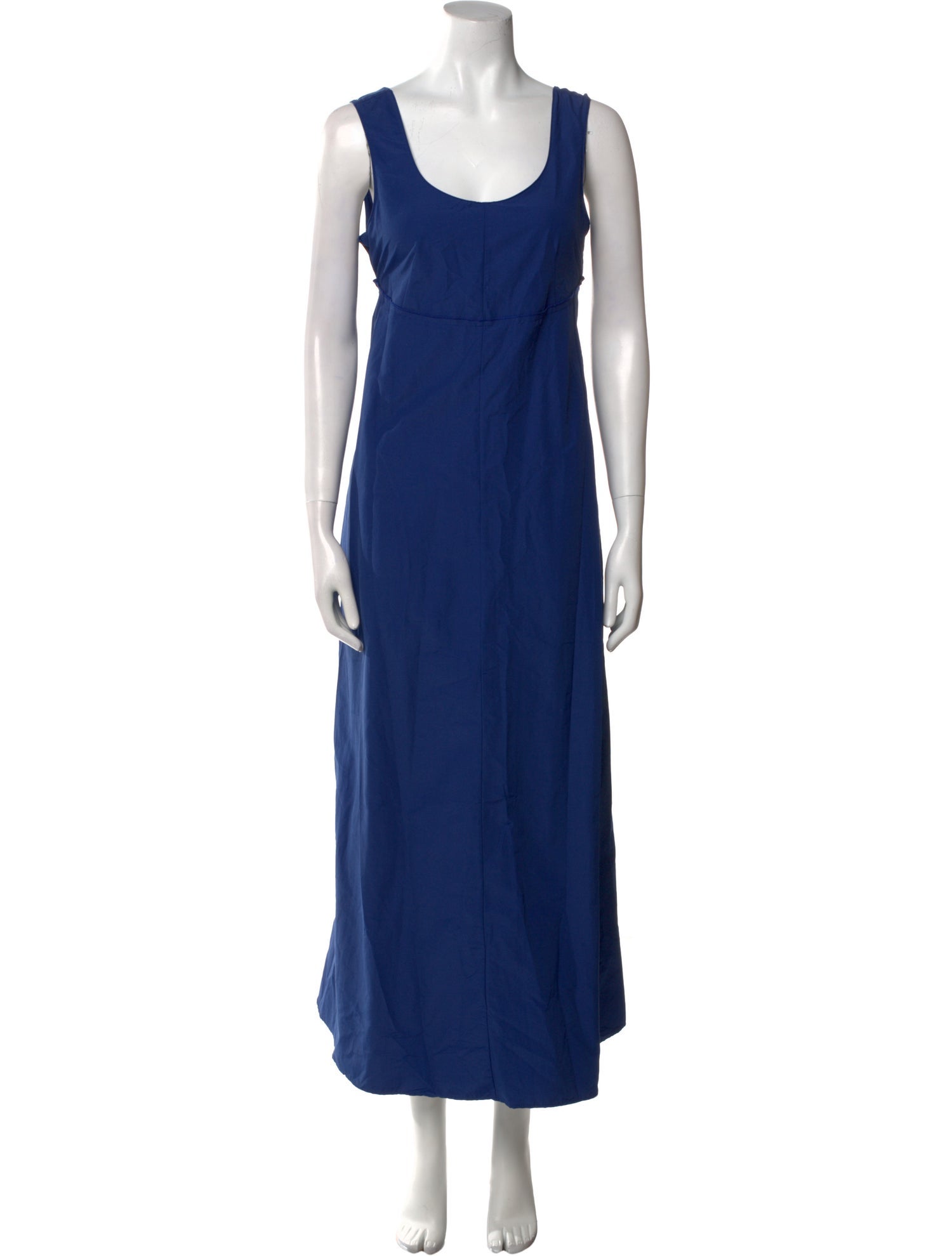 PLAN C Scoop Neck Long Dress