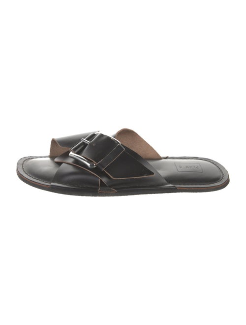 PLAN C Leather Slides
