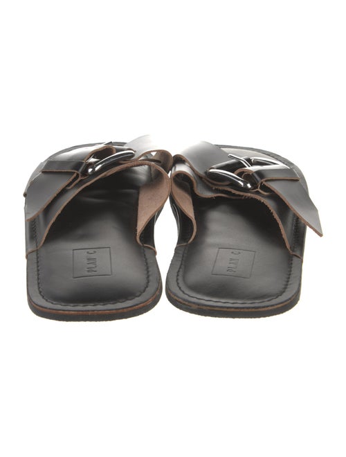 PLAN C Leather Slides