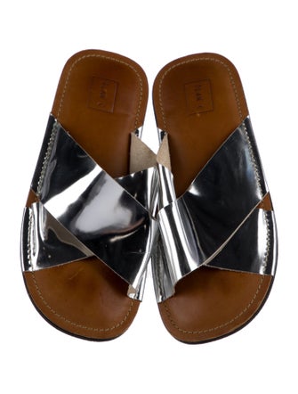 PLAN C Leather Slides