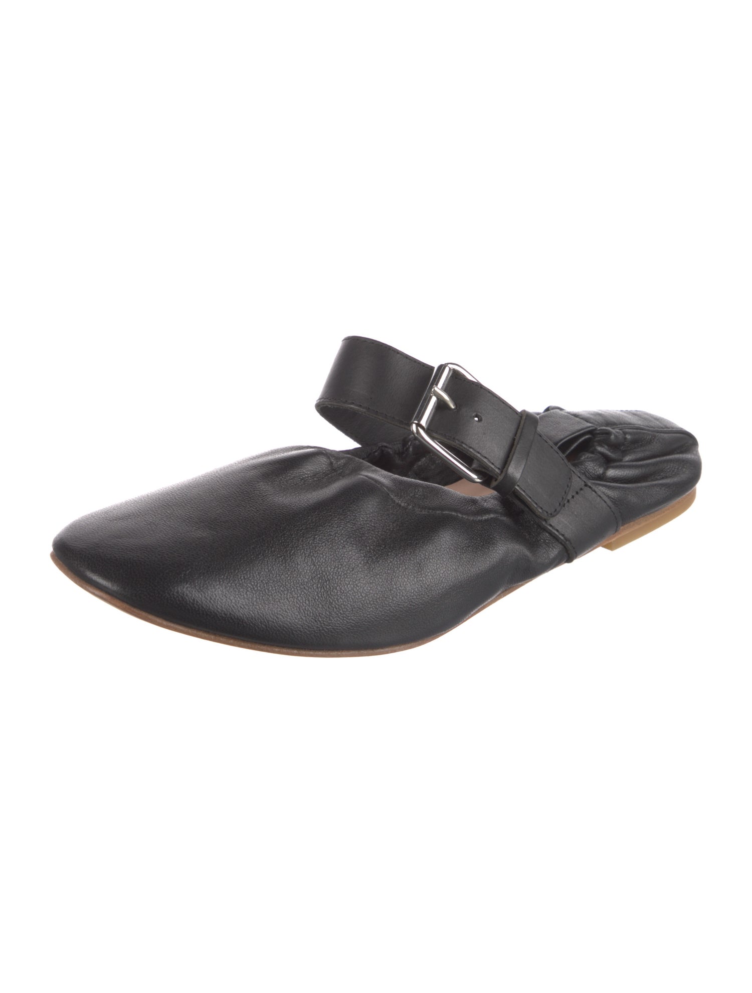PLAN C Leather Mules