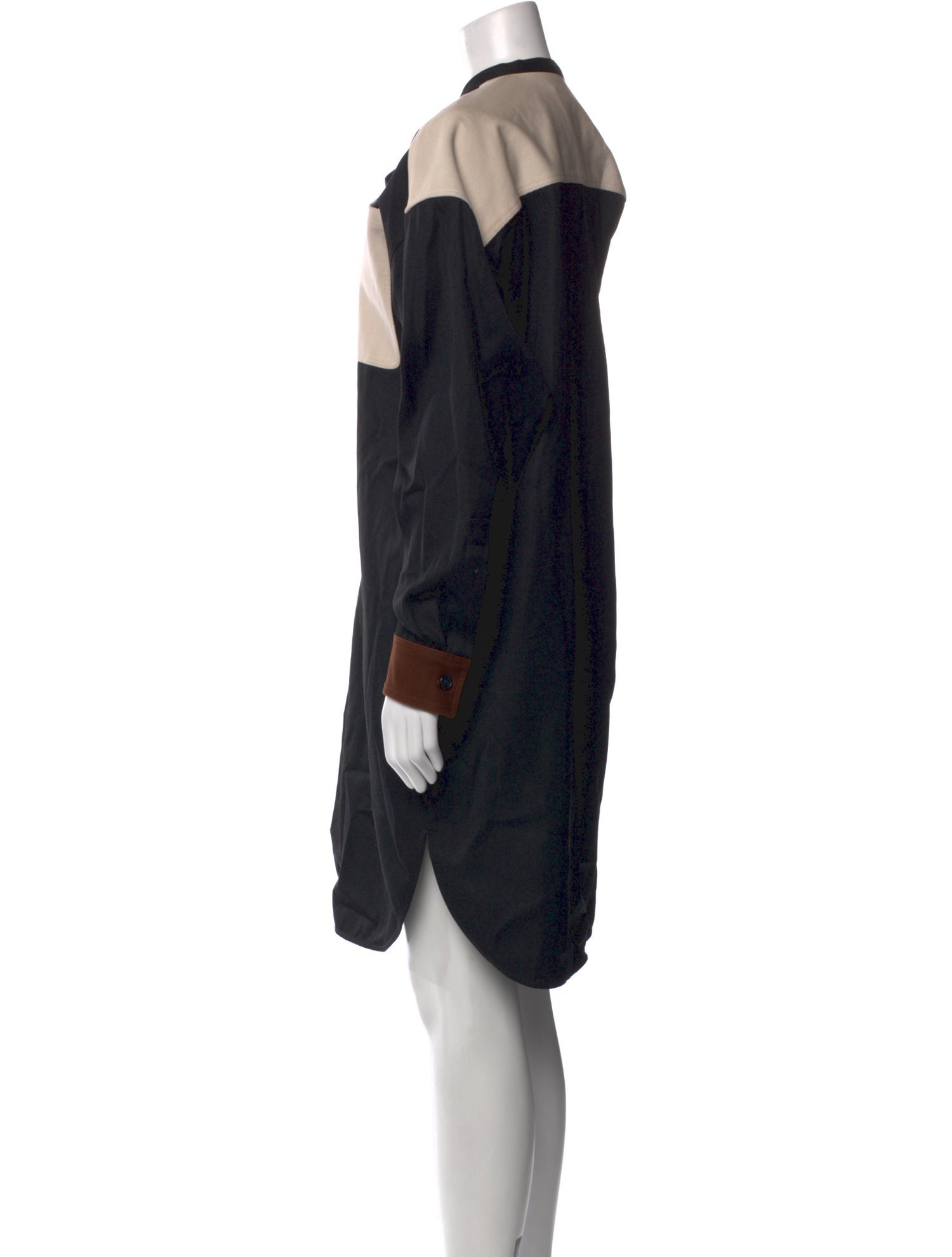 PLAN C Printed Knee-Length Dress