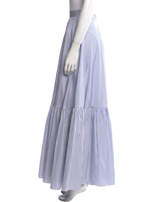 PLAN C Striped Long Skirt