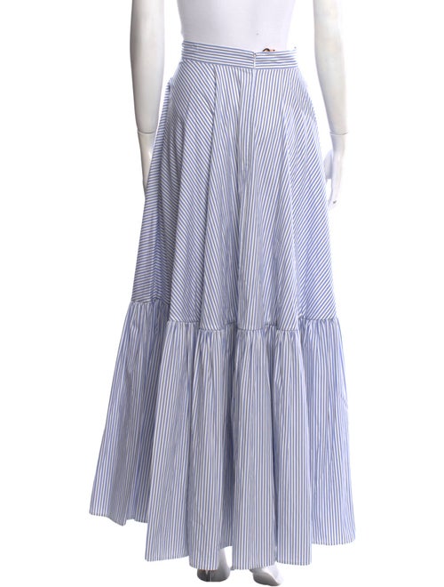 PLAN C Striped Long Skirt