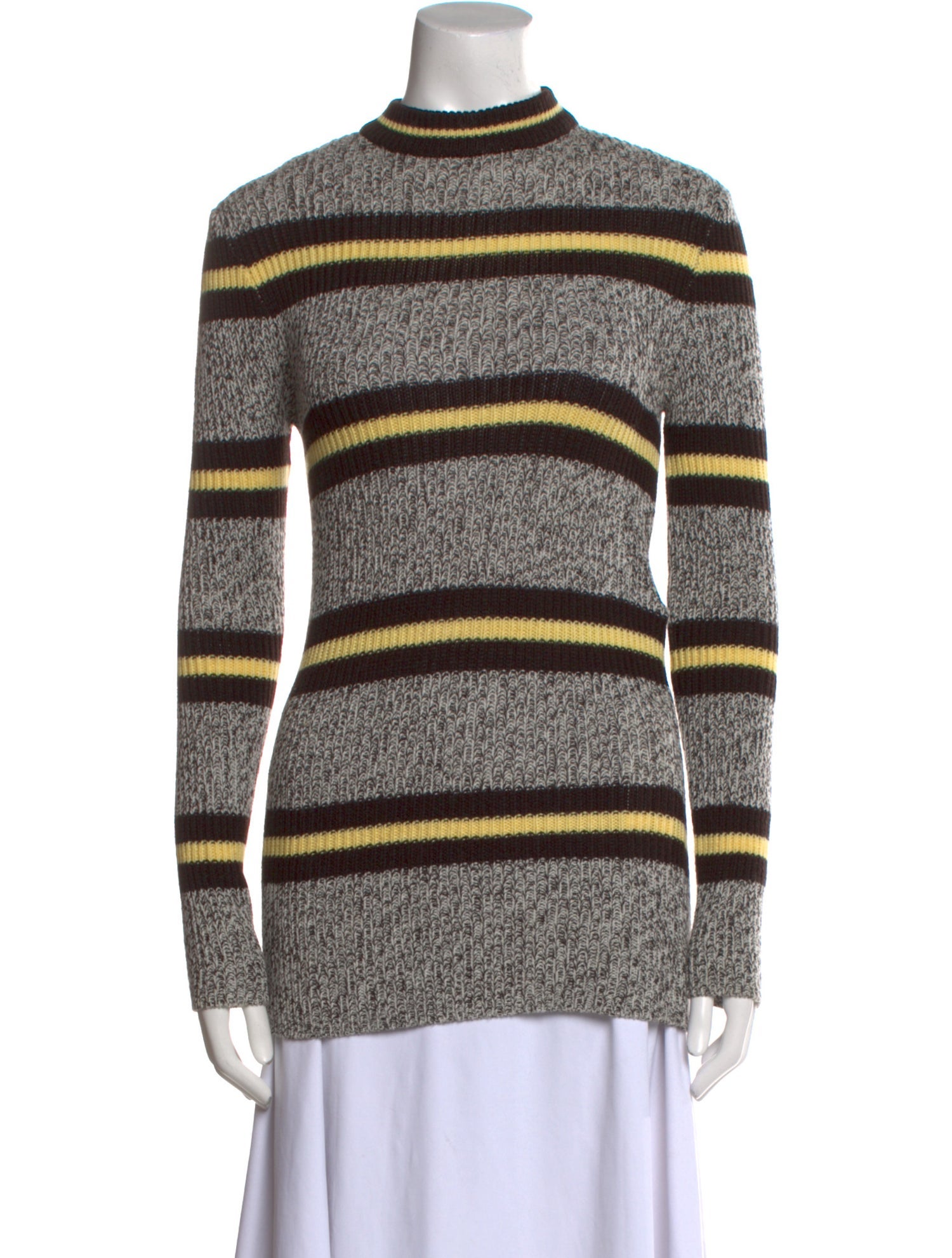 PLAN C Virgin Wool Striped Sweater