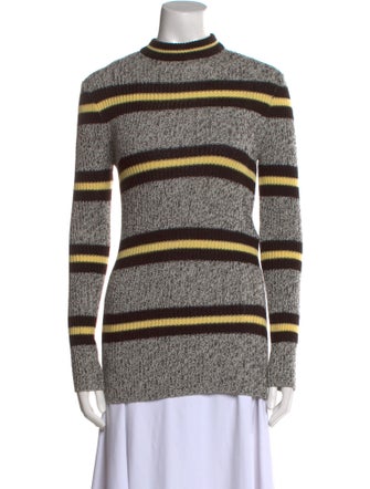 PLAN C Virgin Wool Striped Sweater