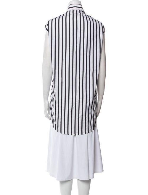 PLAN C Striped Short Sleeve Tunic