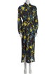 PLAN C Floral Print Long Dress