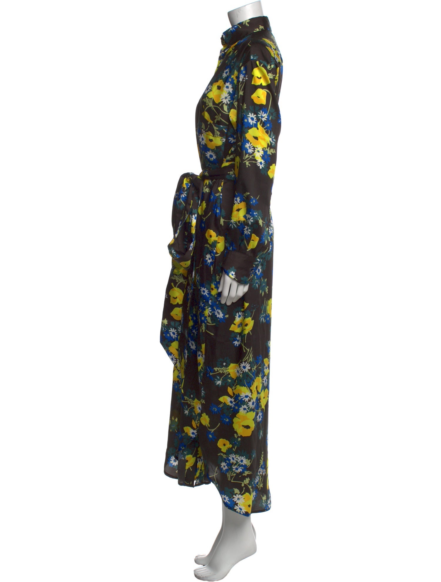 PLAN C Floral Print Long Dress