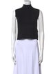 PLAN C Wool Mock Neck Crop Top